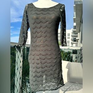 Free People mesh overlay dress